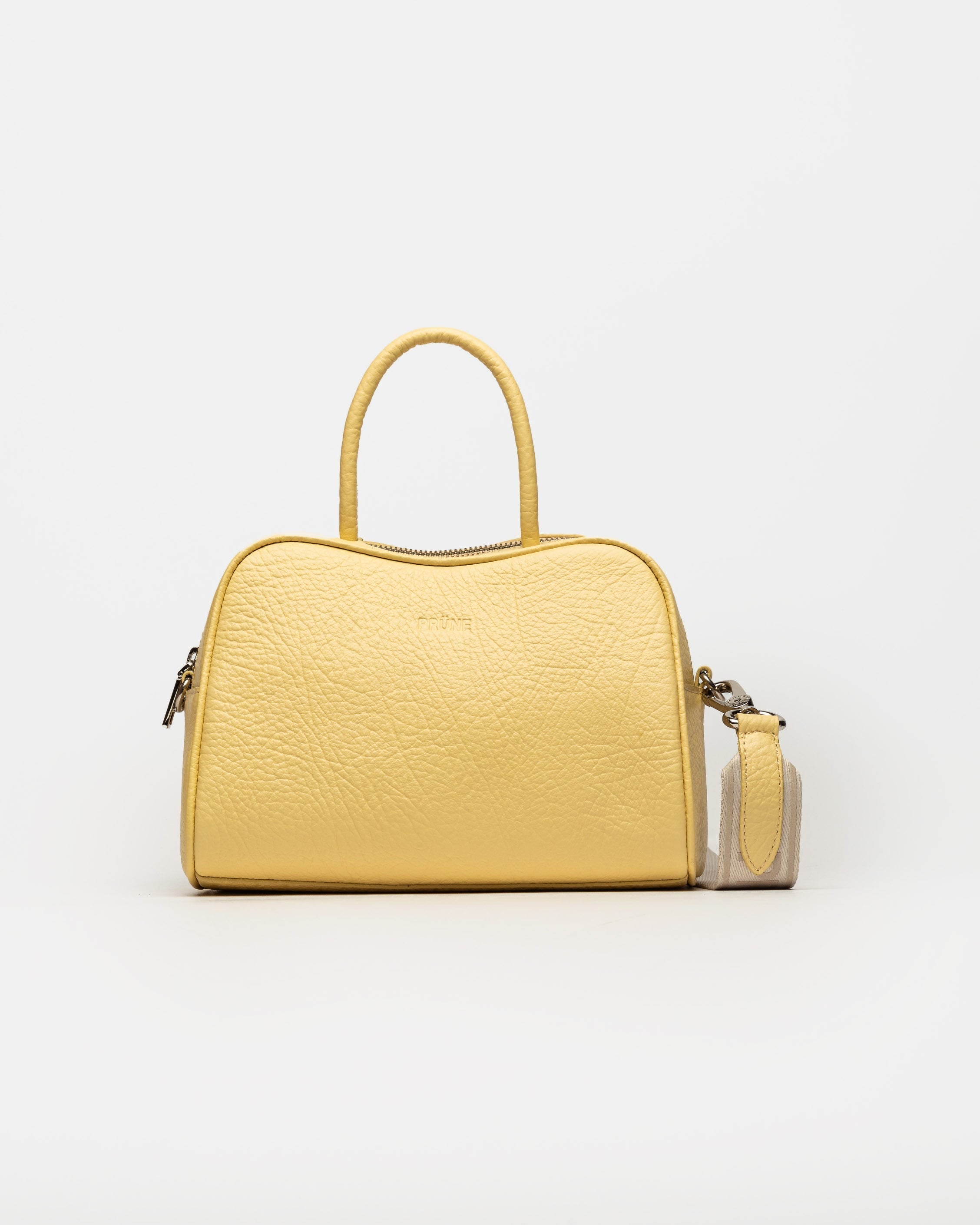 CARTERA DE MANO THE CLUB EN CUERO GRANEADO